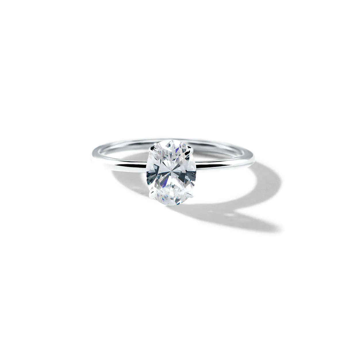 Hidden Halo Engagement Ring