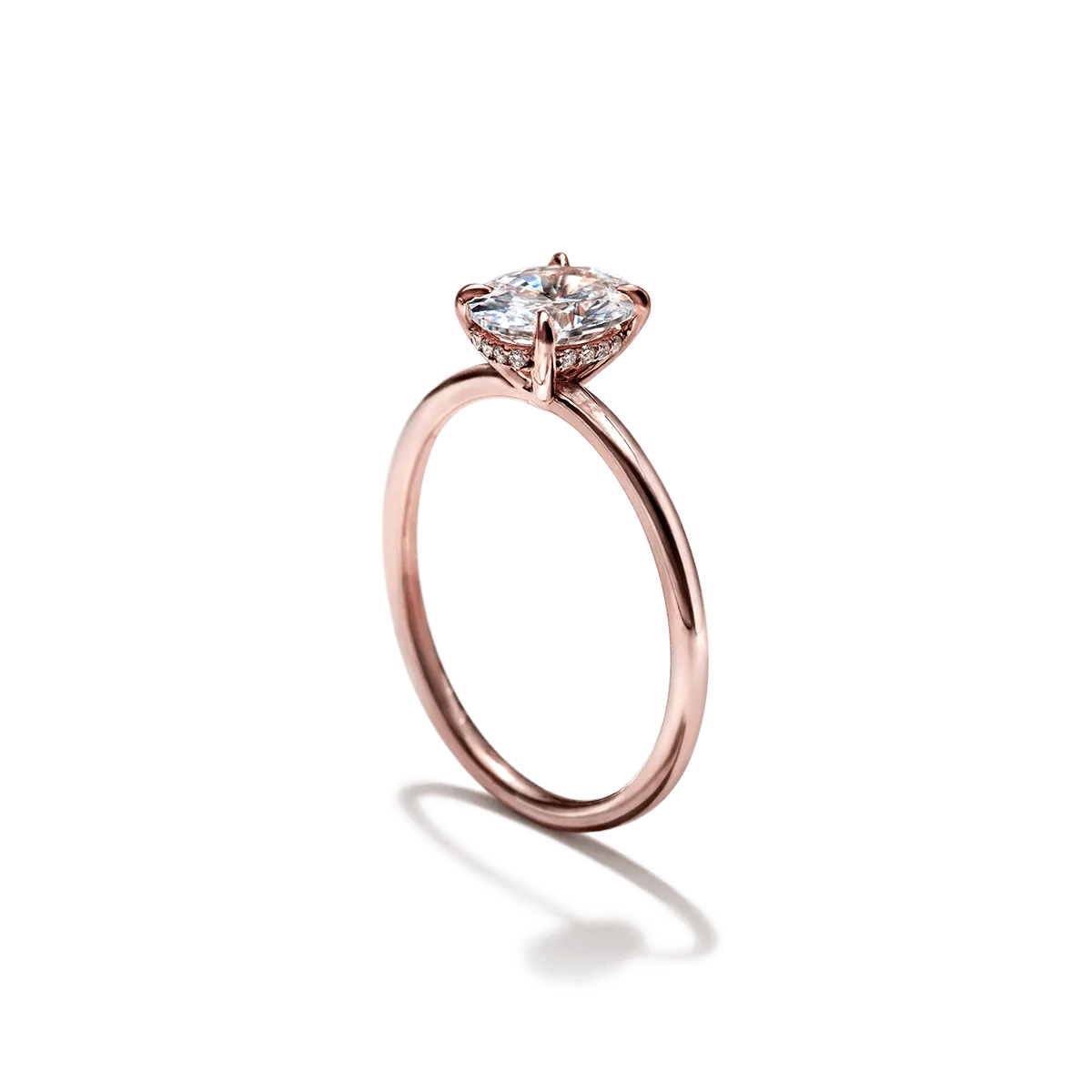 Hidden Halo Engagement Ring