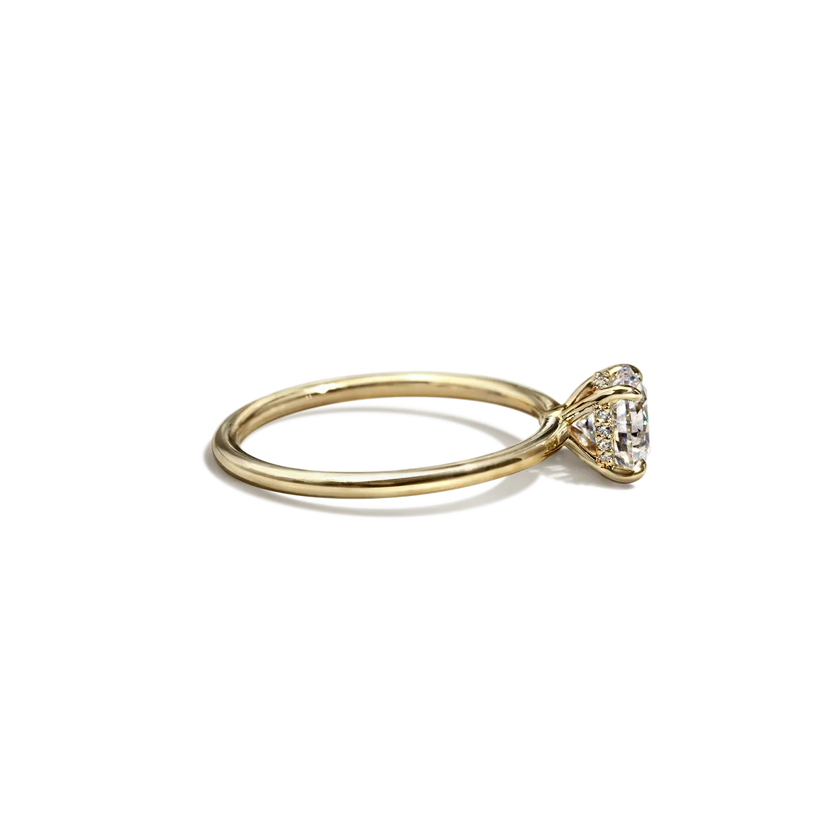 Hidden Halo Engagement Ring