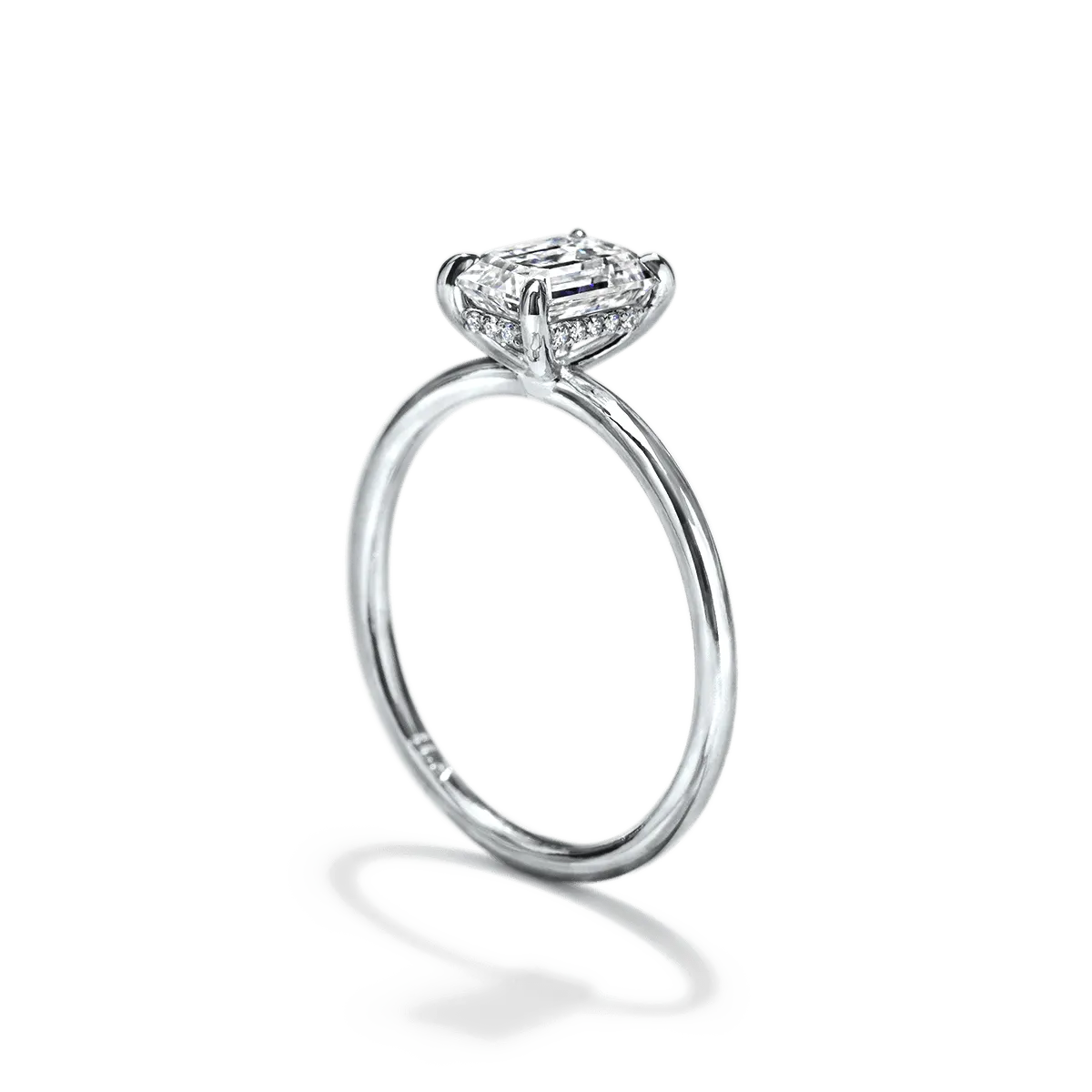 Hidden Halo Engagement Ring