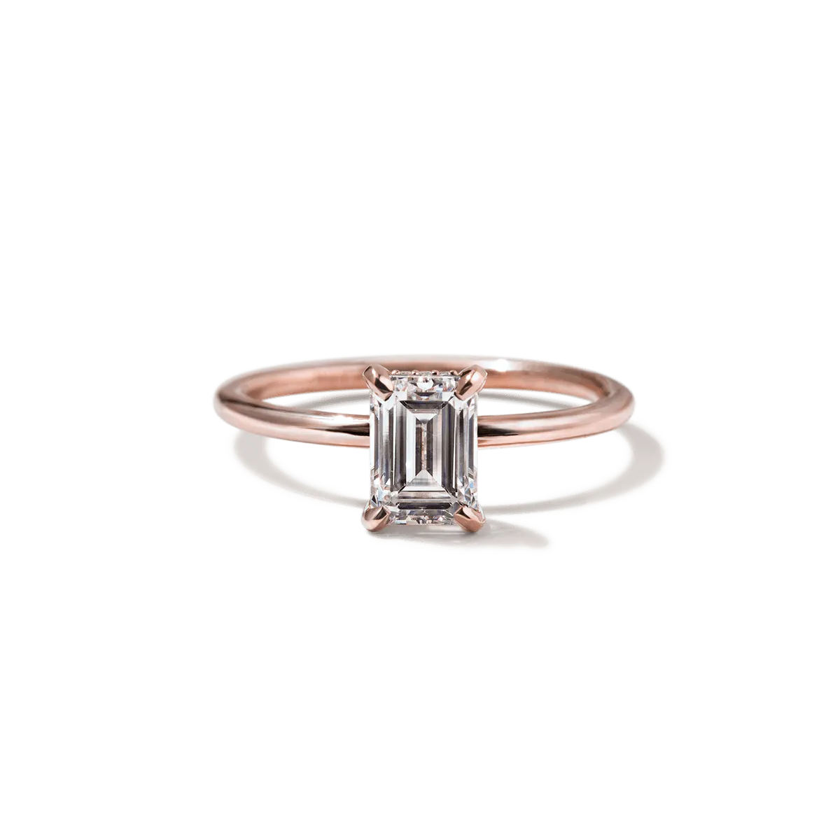 Hidden Halo Engagement Ring