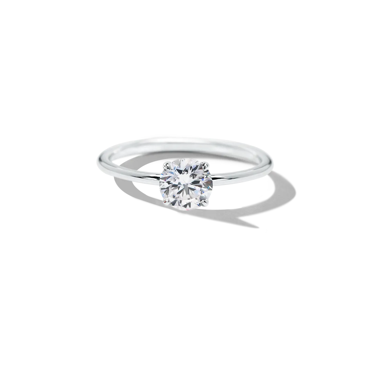 Hidden Halo Engagement Ring