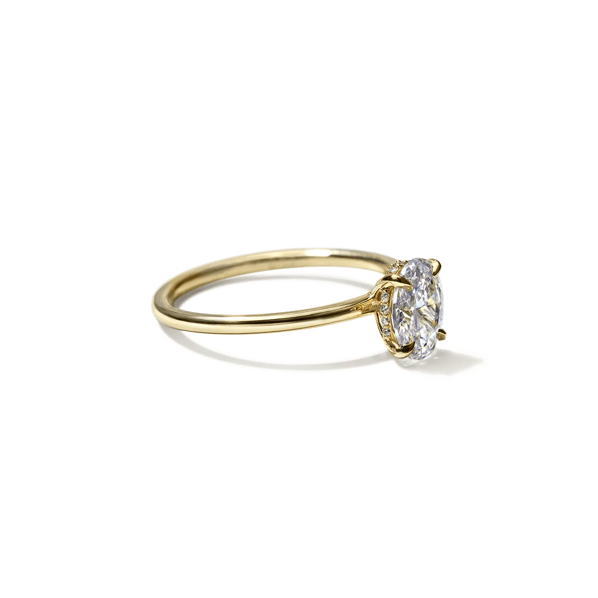 Hidden Halo Engagement Ring