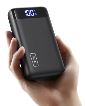 INIU 20000mAh Power Bank, 22.5W Fast Charging Portable Charger for iPhone & iPad, LED Display,Black
