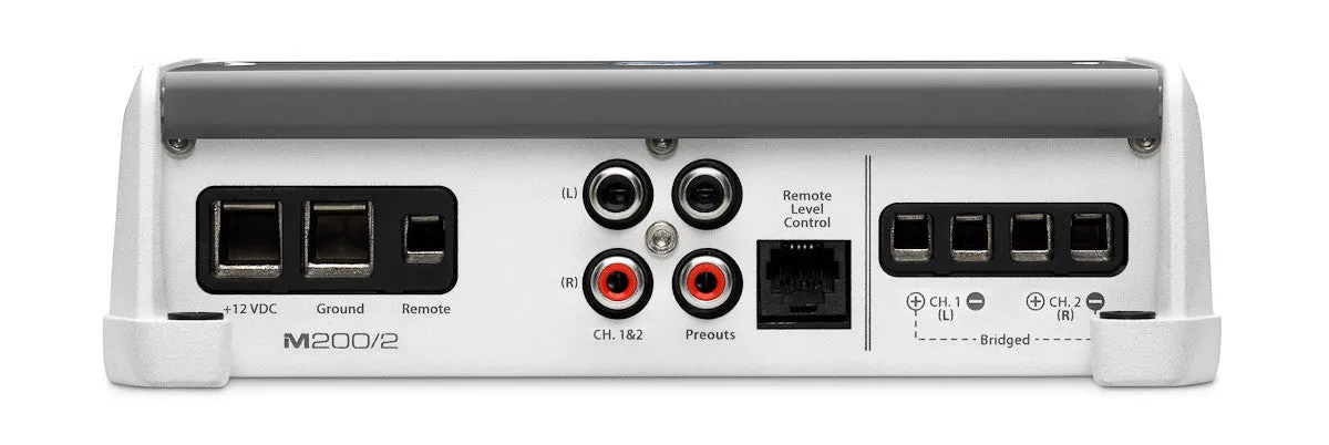 JL Audio M200/2: 2 Ch. Class D Full-Range Marine Amplifier, 200 W