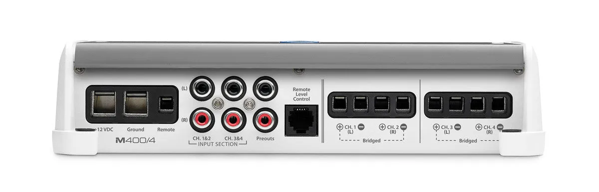 JL Audio M400/4: 4 Ch. Class D Full-Range Marine Amplifier, 400 W