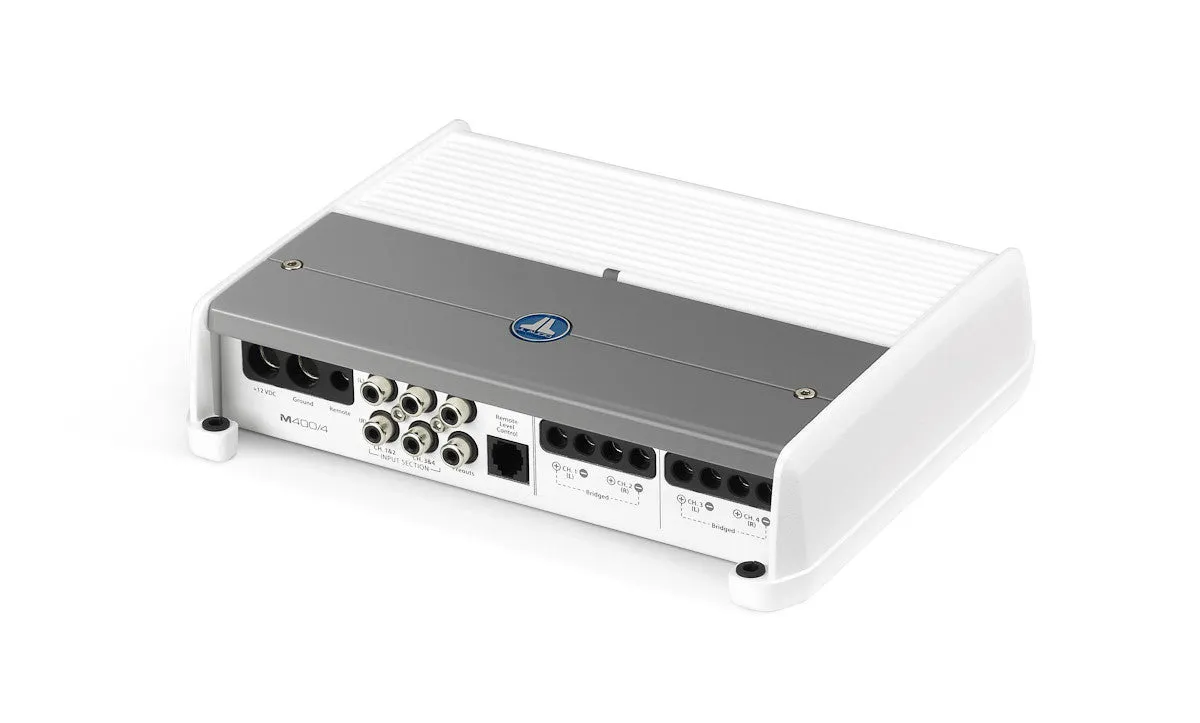 JL Audio M400/4: 4 Ch. Class D Full-Range Marine Amplifier, 400 W
