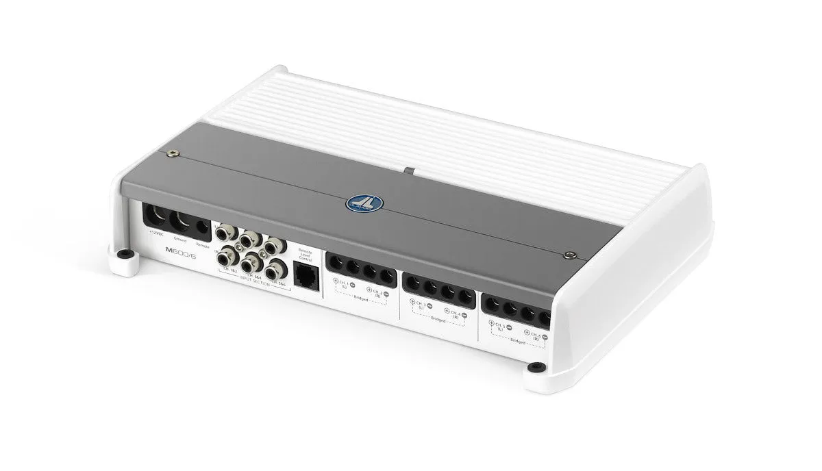 JL Audio M600/6: 6 Ch. Class D Full-Range Marine Amplifier, 600 W
