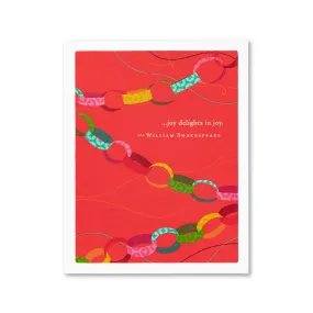 Joy Delights In Joy Birthday Card