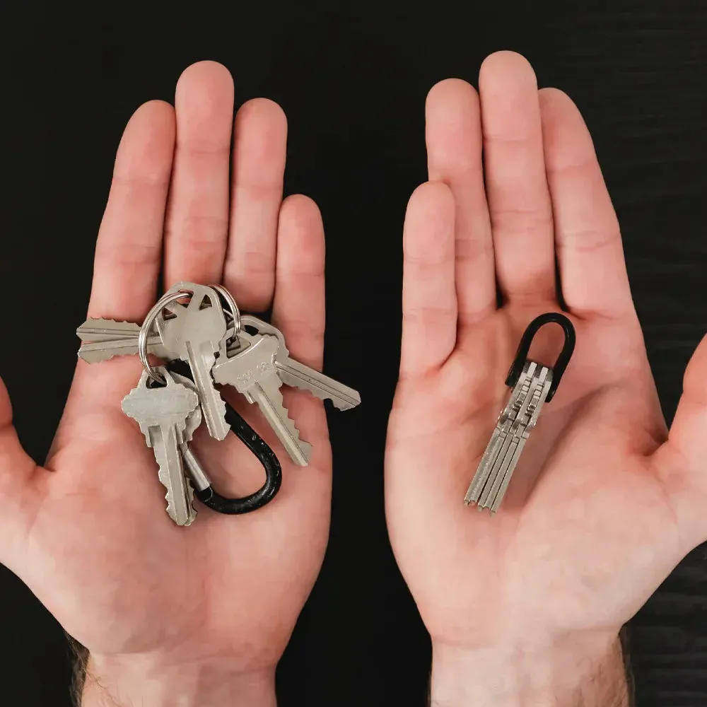 KeySmart Mini Compact Minimalist Expandable Key Organizer Holder (up to 5 keys)