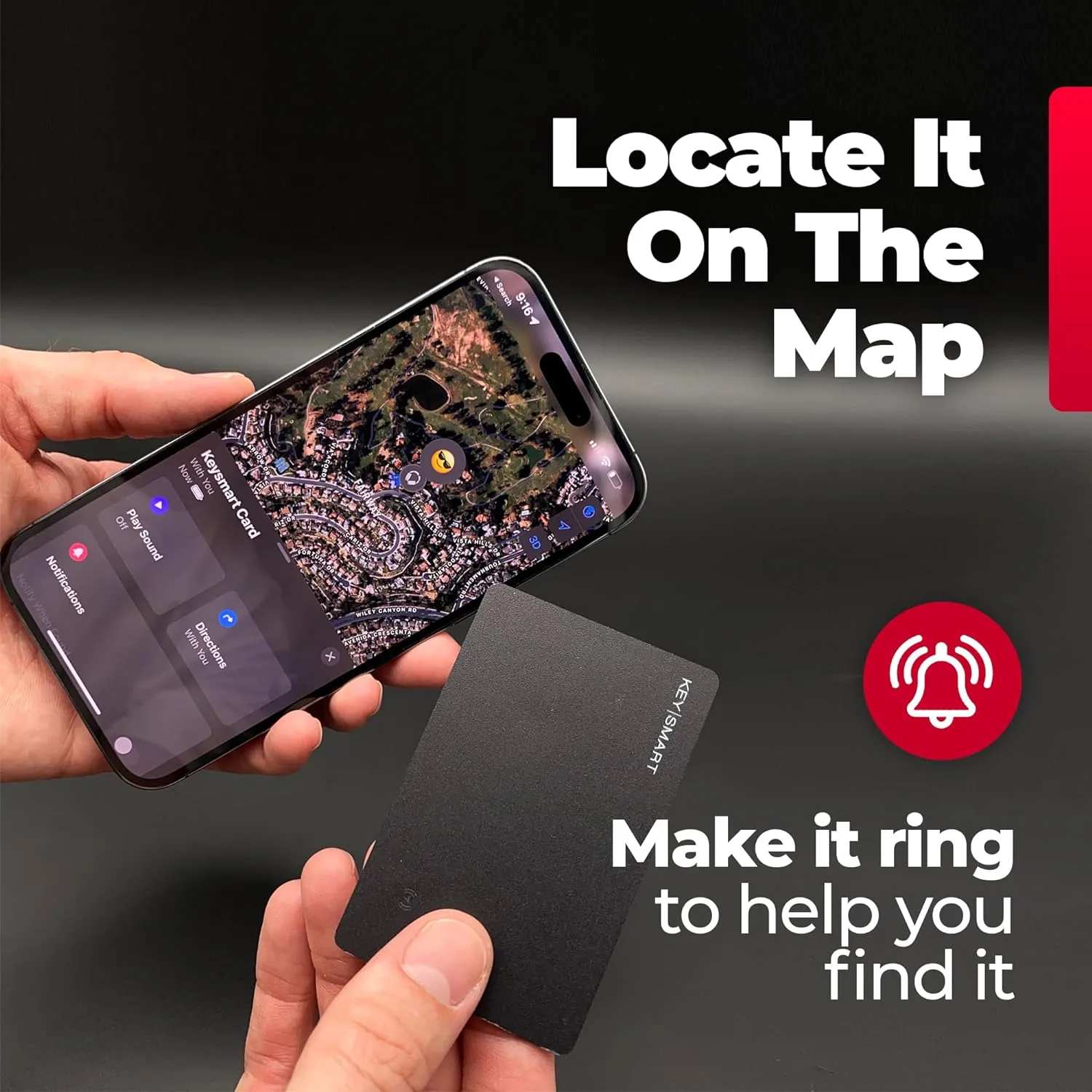 KeySmart® SmartCard | Works With Apple Find My App | Wireless Charging
