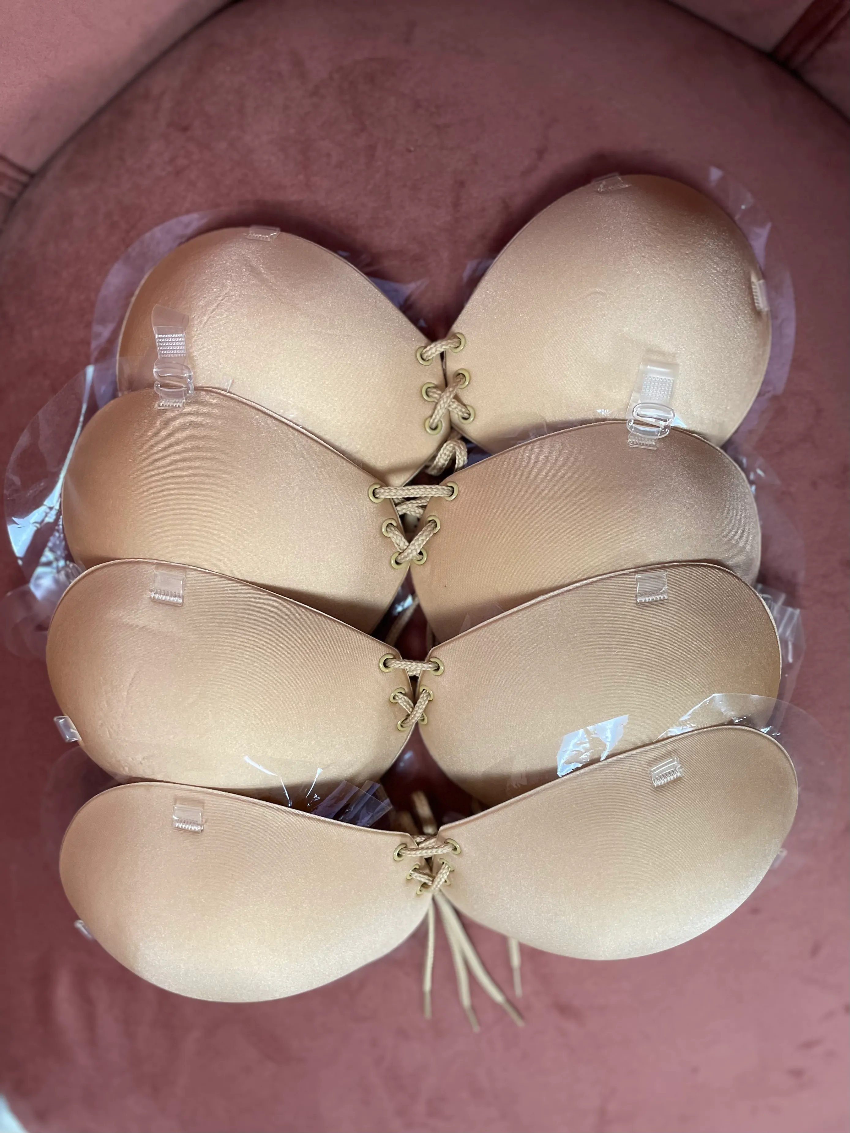 Kim Nude Adjustable Stick-On Bra with Straps