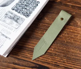 Leather Bookmarks x 2 pcs #Green