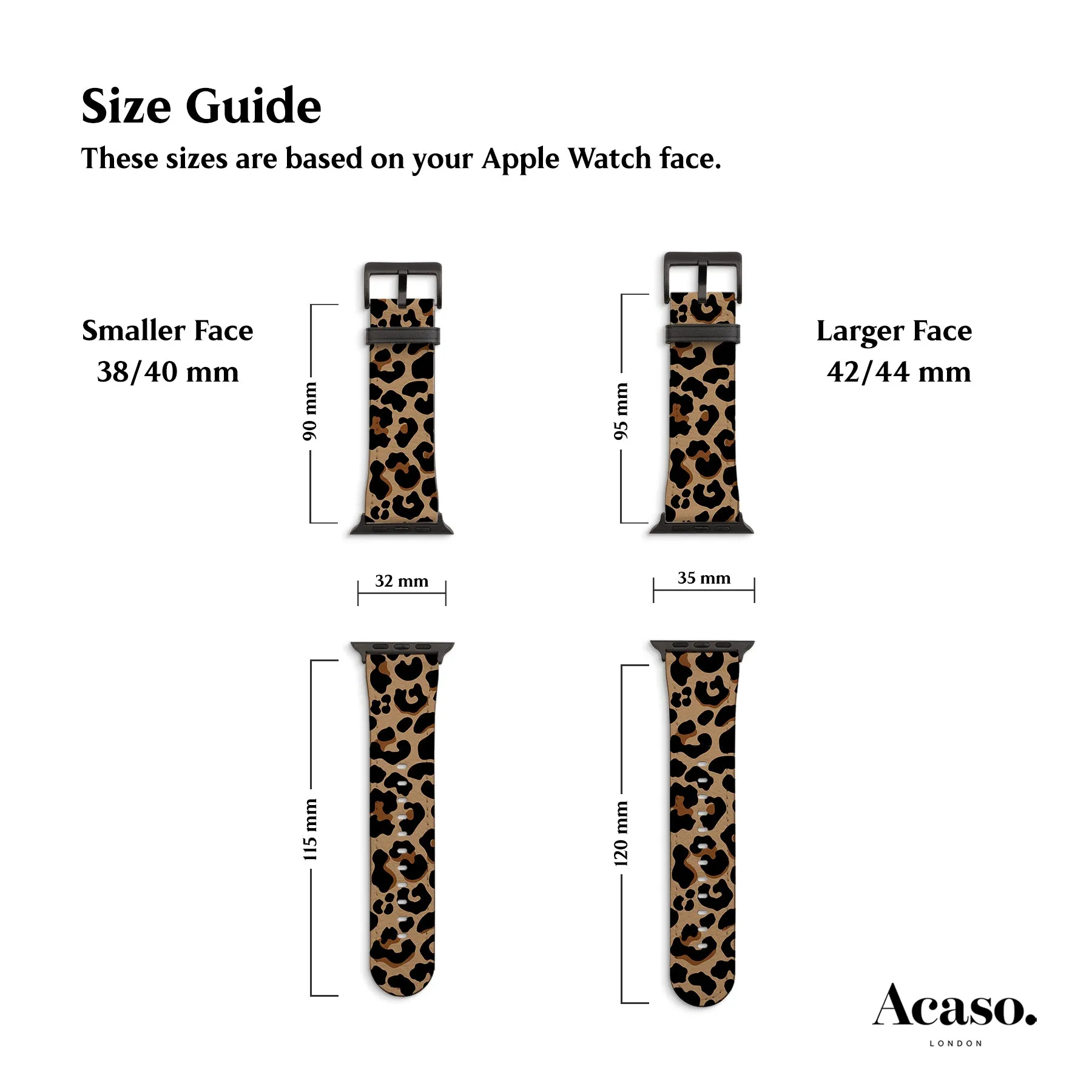 Leopard Print Apple Watch Strap