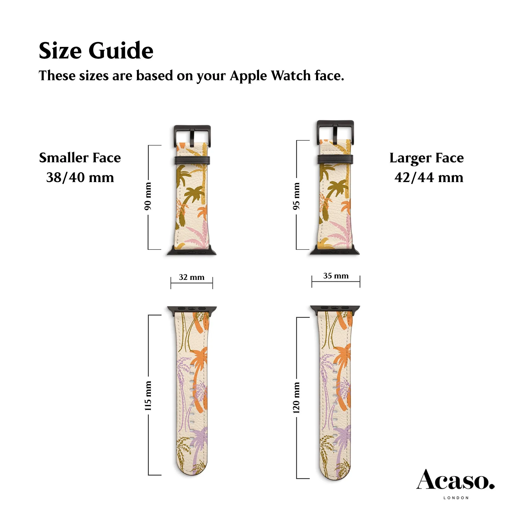 Mallorca Palm Trees Apple Watch Strap