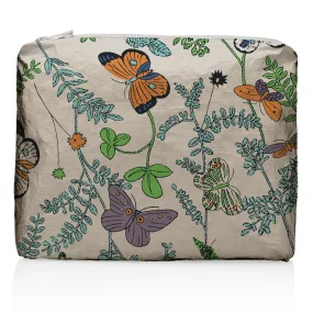 Medium Zipper Pack - Butterfly in the Wild on Shimmer Beige