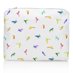 Medium Zipper Pack - Colorful Hummingbirds