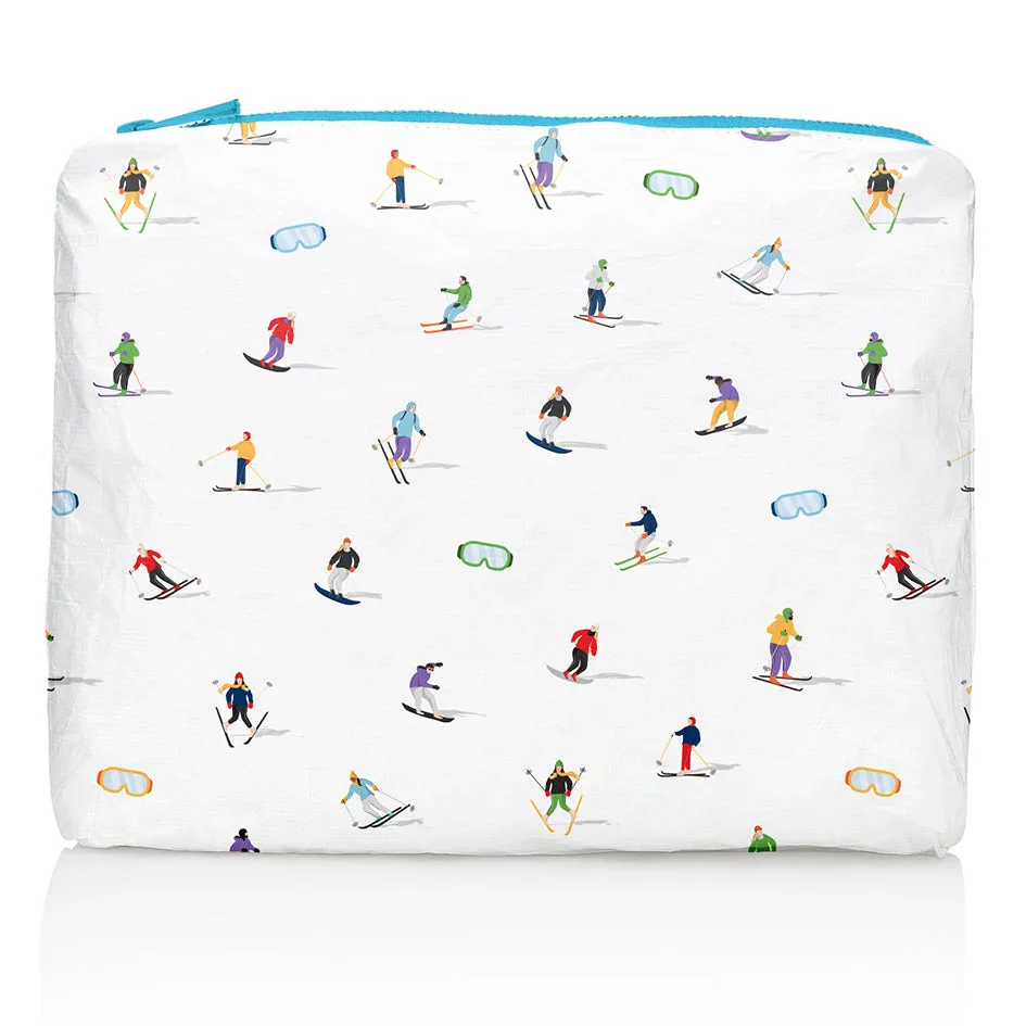 Medium Zipper Pack - Dancing Skiers with Goggles