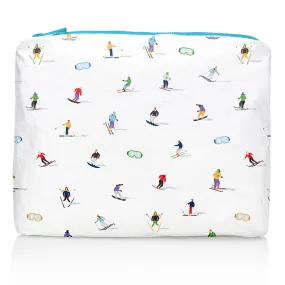 Medium Zipper Pack - Dancing Skiers with Goggles