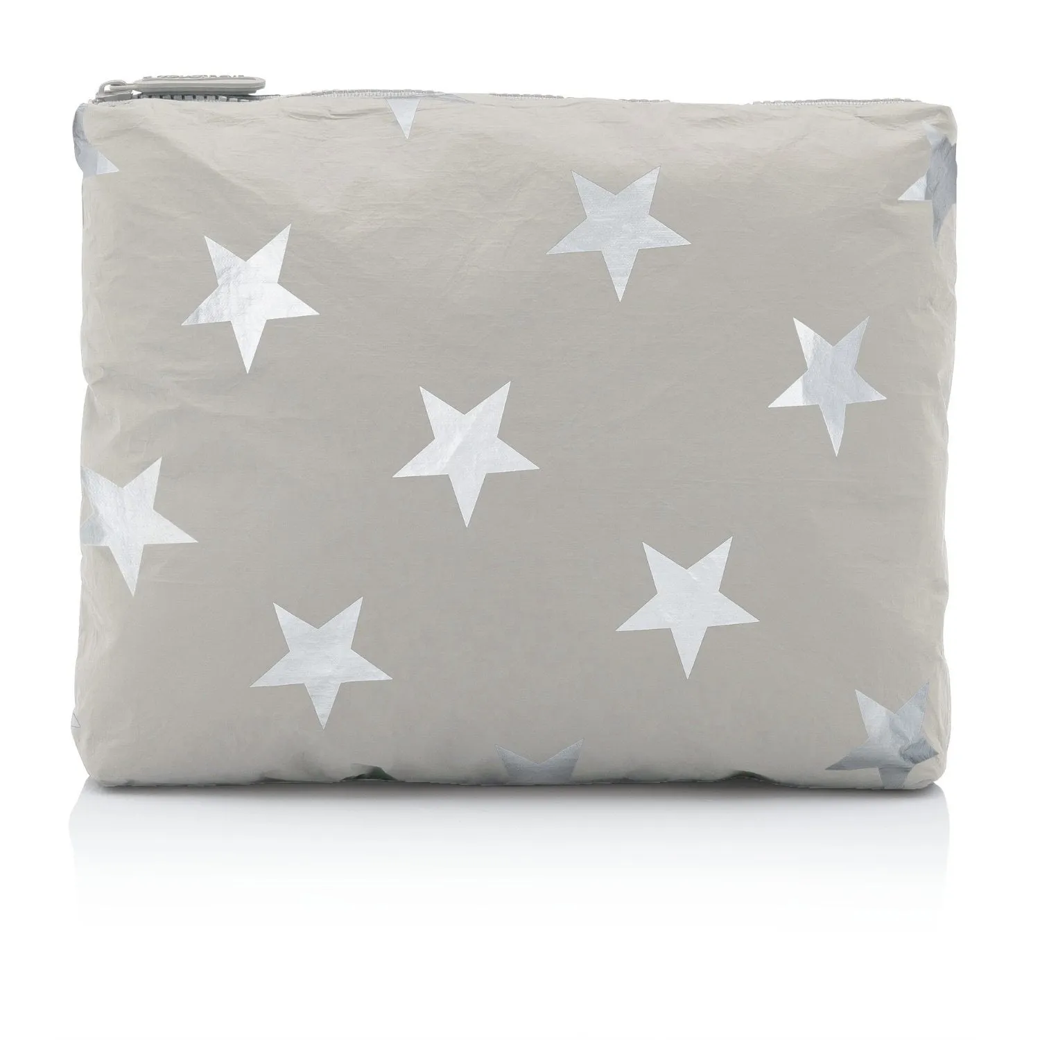 Medium Zipper Pack in Earth Gray with Silver Stars