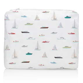 Medium Zipper Pack - “Set Sail” Myriad of Nautical Boats