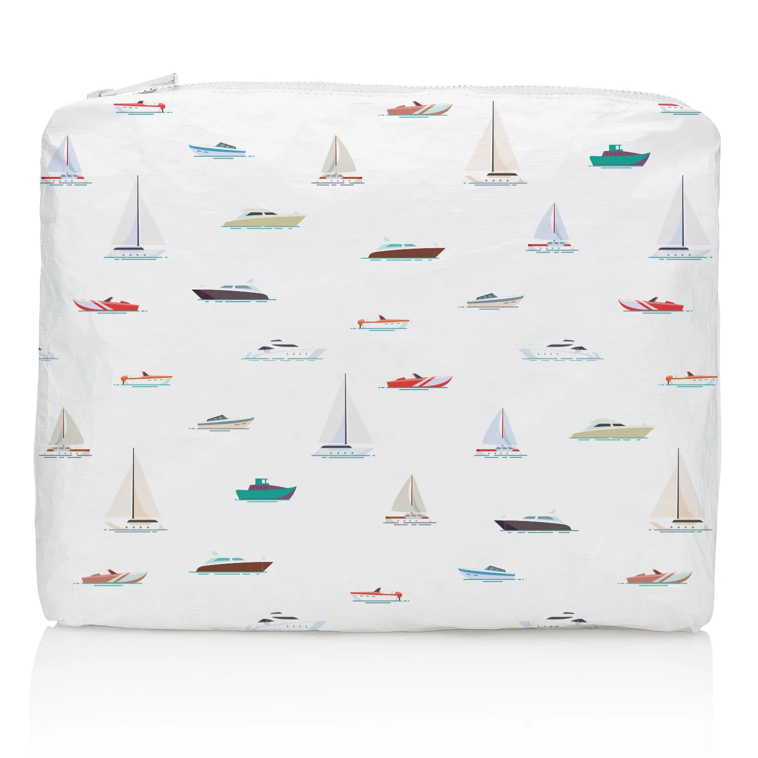Medium Zipper Pack - “Set Sail” Myriad of Nautical Boats