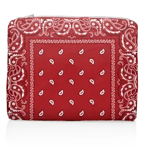 Medium Zipper Pouch - Red Bandana