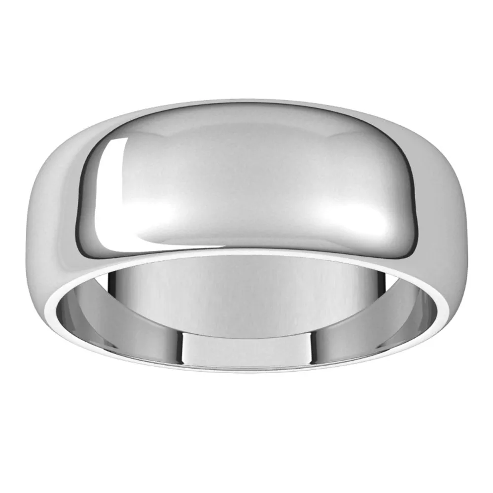 Men's Band Half Round | 8MM