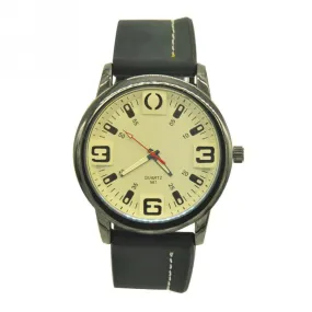 Mens Casual Silicone Band Big Plate For Large Number Wrist Watch Men Sports Watch Quartz Wristwatch Male Watches