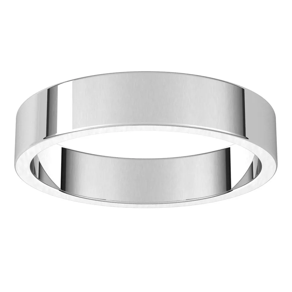 Men's Flat Wedding Band | 4MM