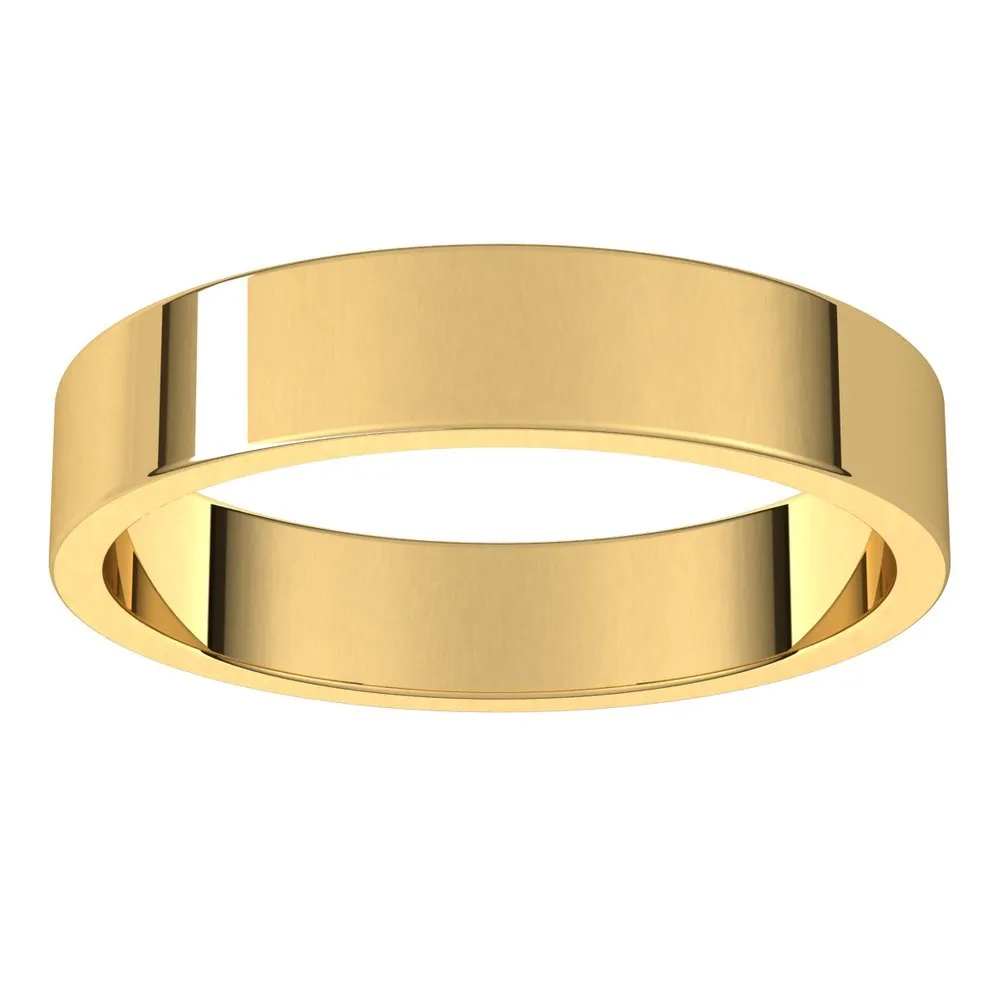 Men's Flat Wedding Band | 4MM