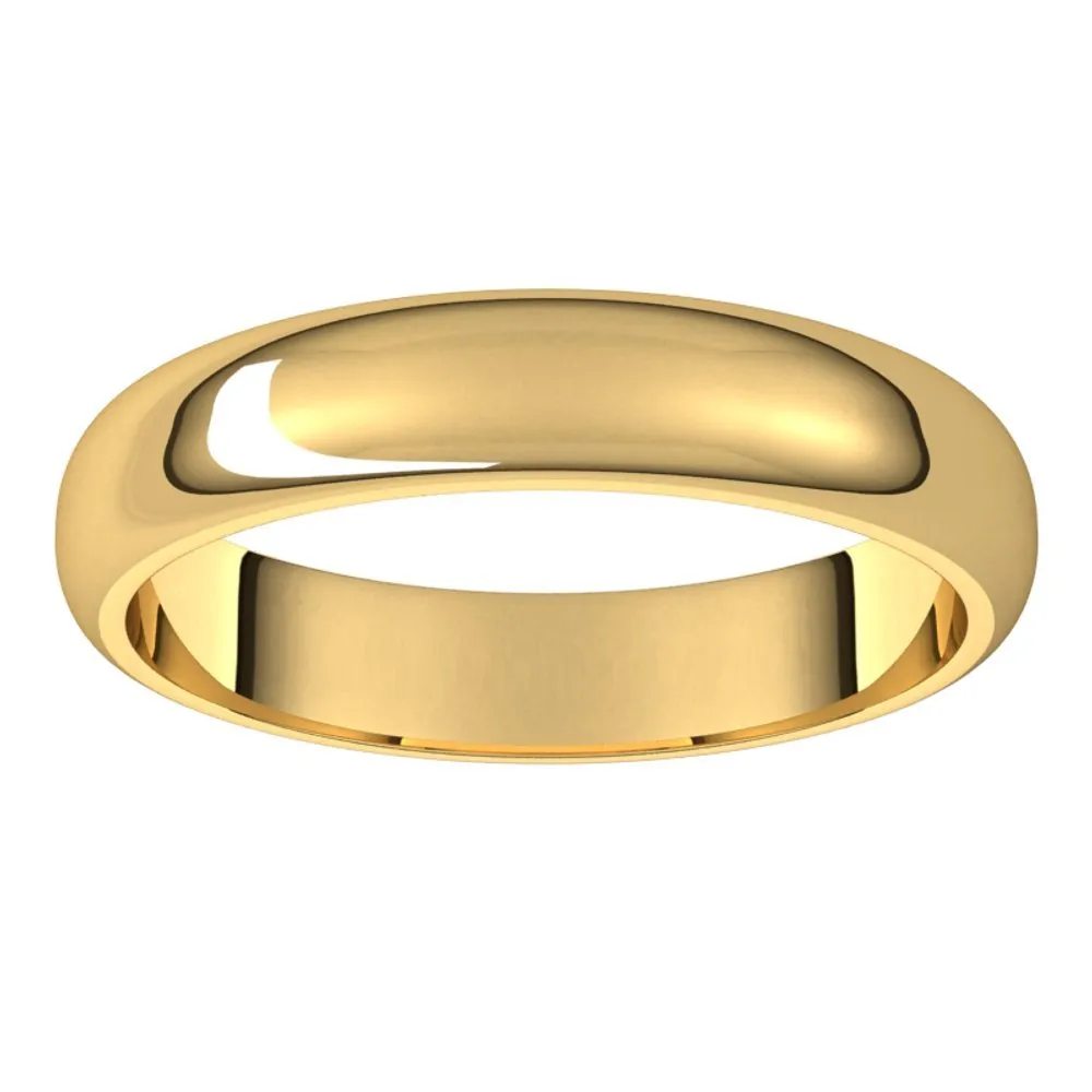 Men's Half Round Wedding Band | 6MM