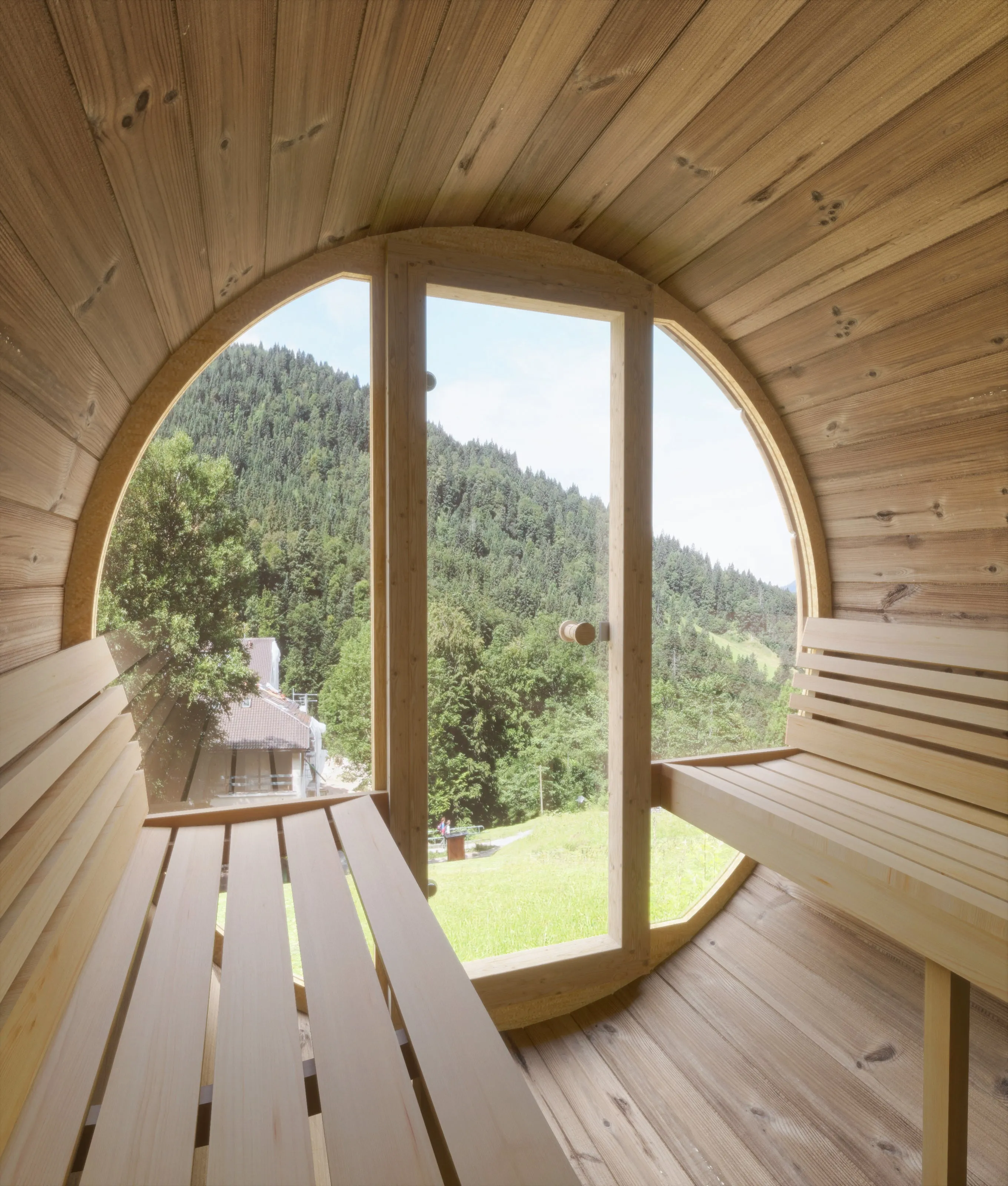 Model E7G 4 Person Barrel Sauna