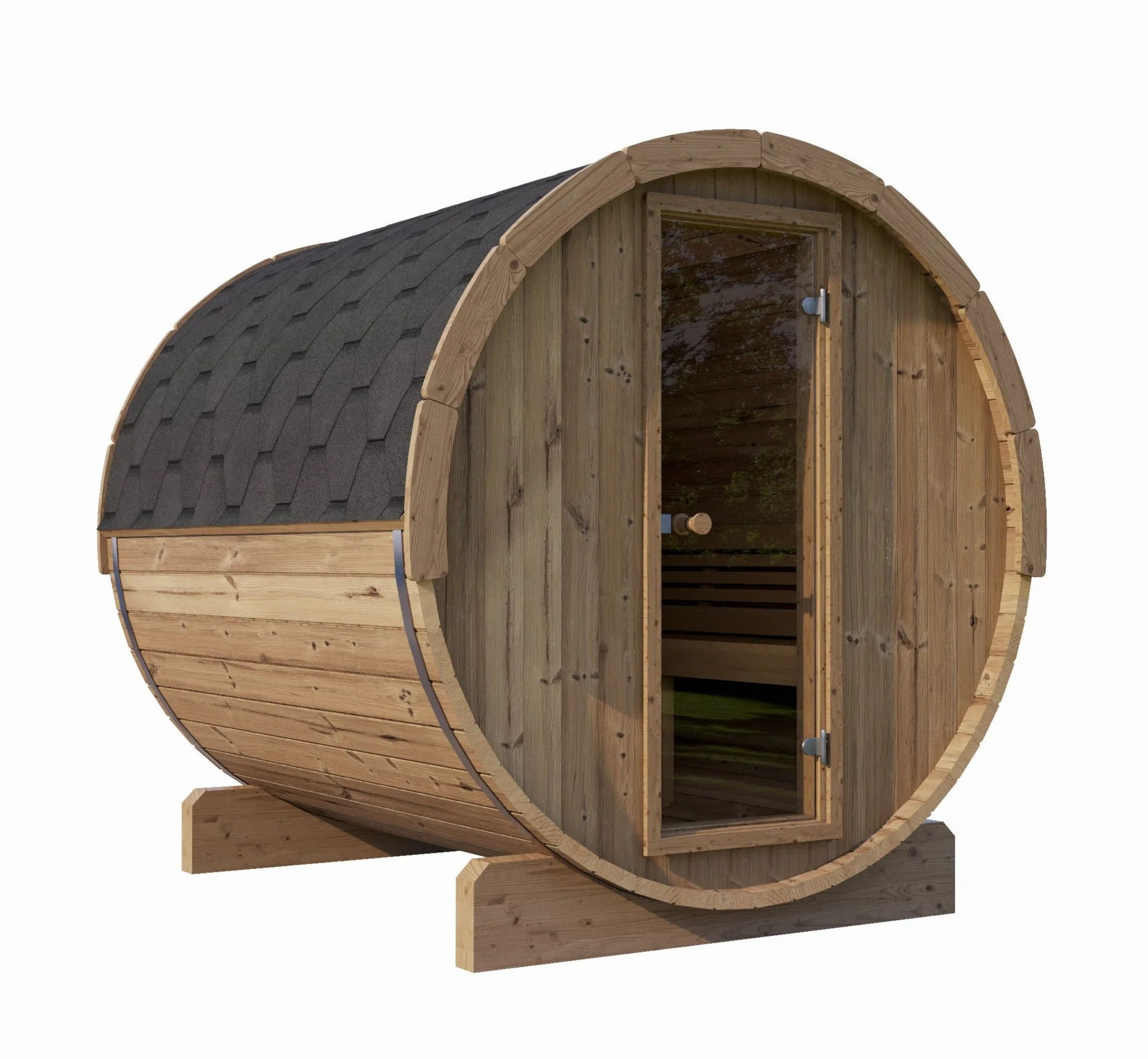 Model E8 6 Person Barrel Sauna