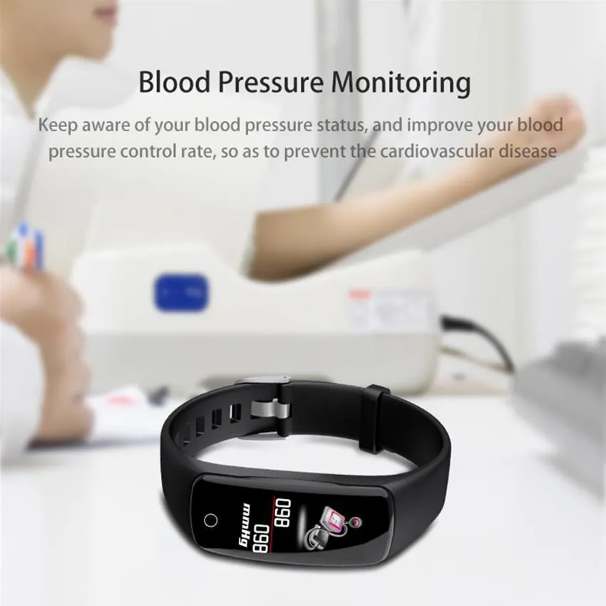 New IP67 Waterproof Heart Rate Fitness Tracker Smart Bracelet Watch For IOS Android