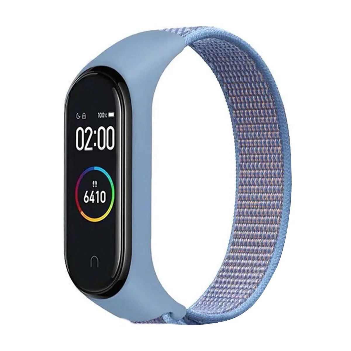 Nylon Wristband Strap for Mi Band 6/5/4/3-Cerulean