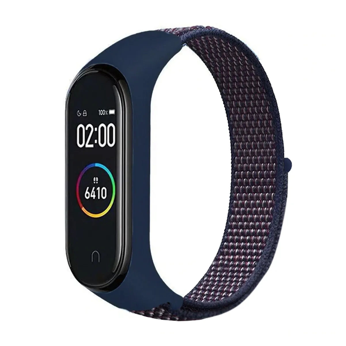 Nylon Wristband Strap for Mi Band 6/5/4/3-Cerulean