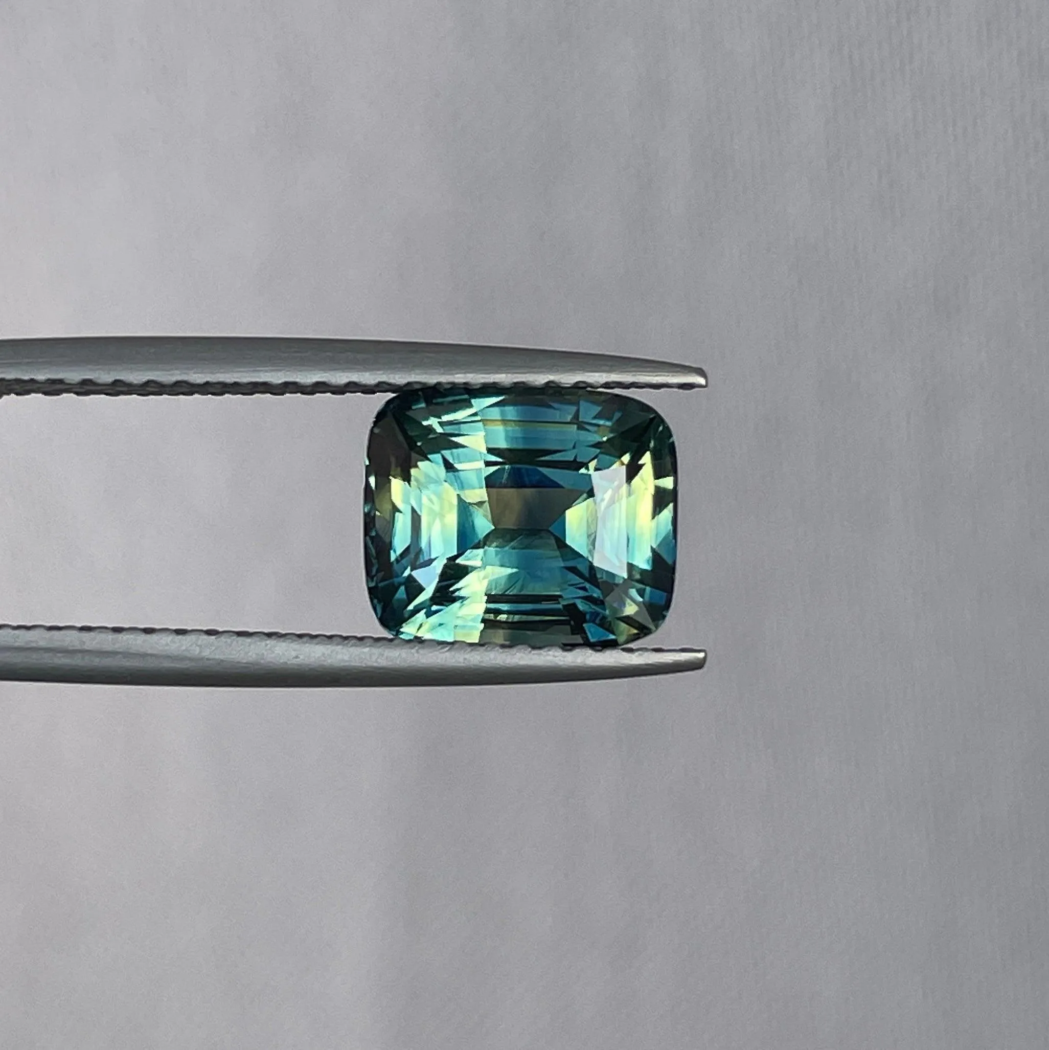 Parti Sapphire l 3.53 Ct l Cushion l 7.50 x 8.90 x 5.50mm l Fine Sapphires For Bespoke Engagement Ring l Madagascar Origin