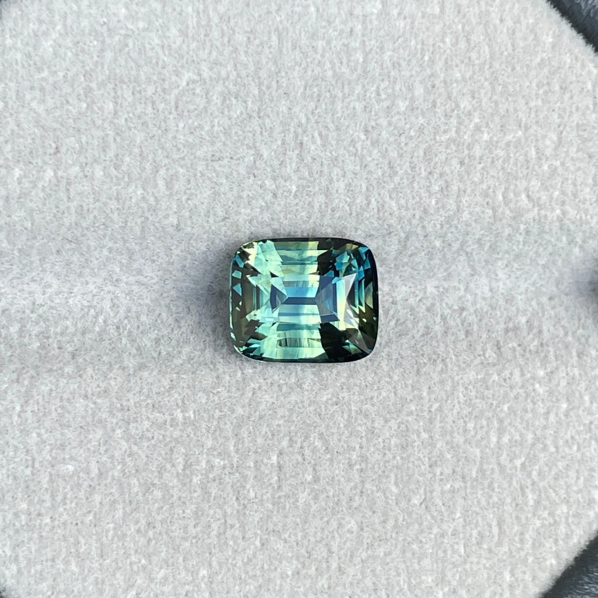 Parti Sapphire l 3.53 Ct l Cushion l 7.50 x 8.90 x 5.50mm l Fine Sapphires For Bespoke Engagement Ring l Madagascar Origin