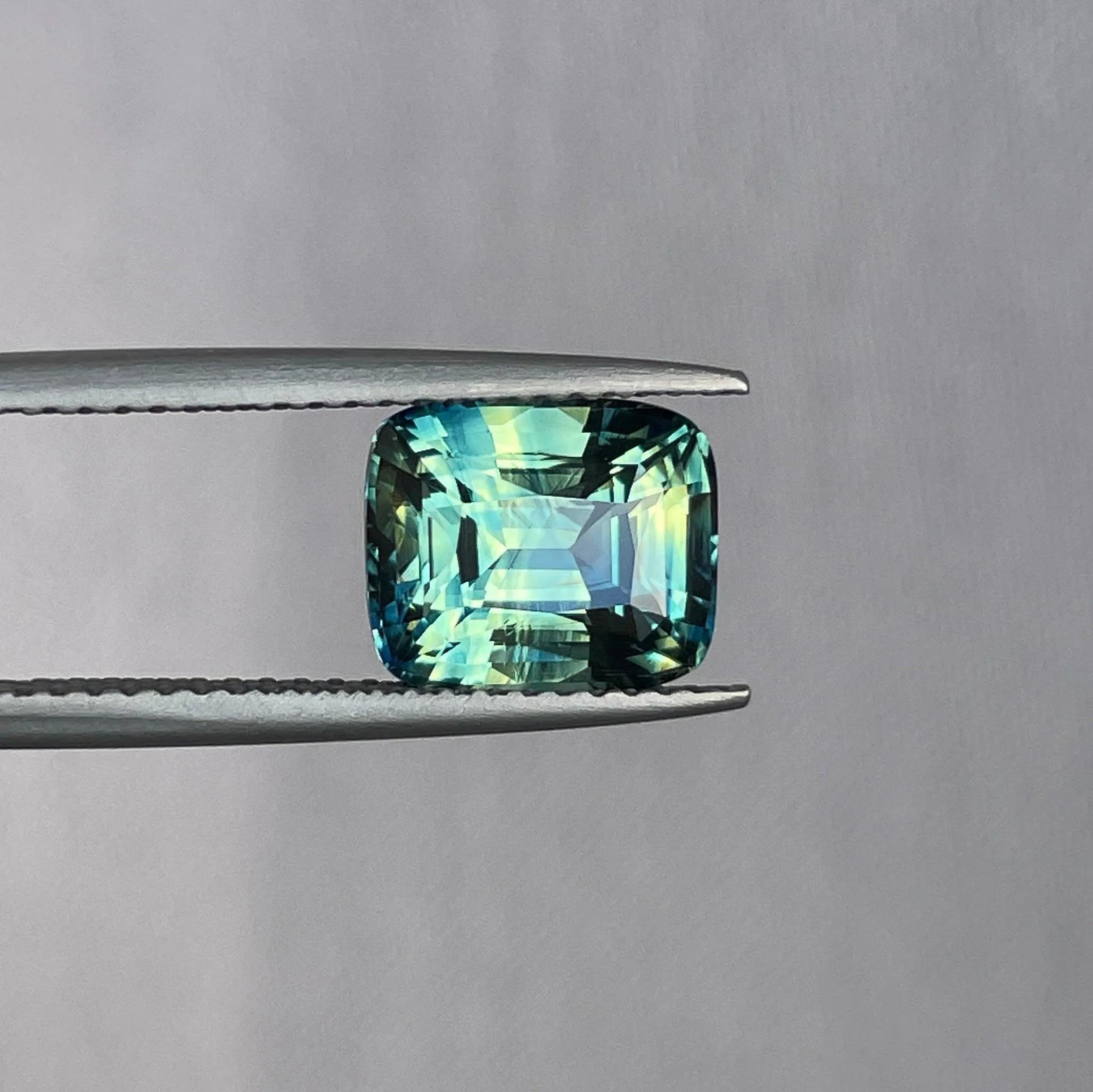 Parti Sapphire l 3.53 Ct l Cushion l 7.50 x 8.90 x 5.50mm l Fine Sapphires For Bespoke Engagement Ring l Madagascar Origin