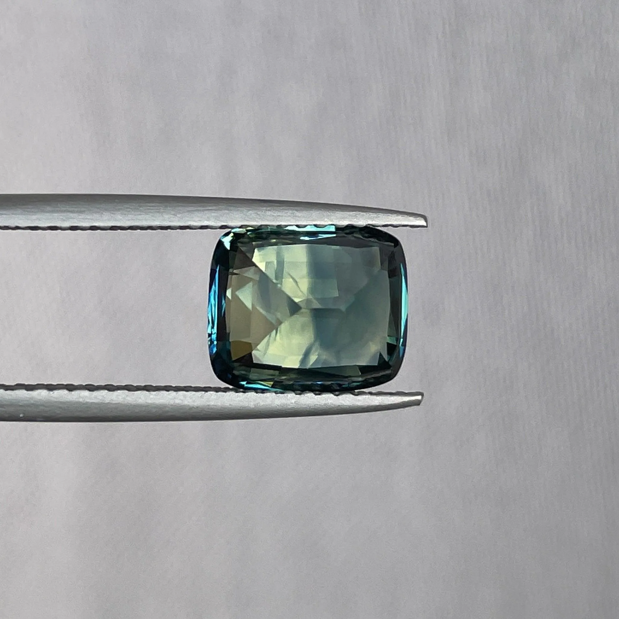 Parti Sapphire l 3.53 Ct l Cushion l 7.50 x 8.90 x 5.50mm l Fine Sapphires For Bespoke Engagement Ring l Madagascar Origin