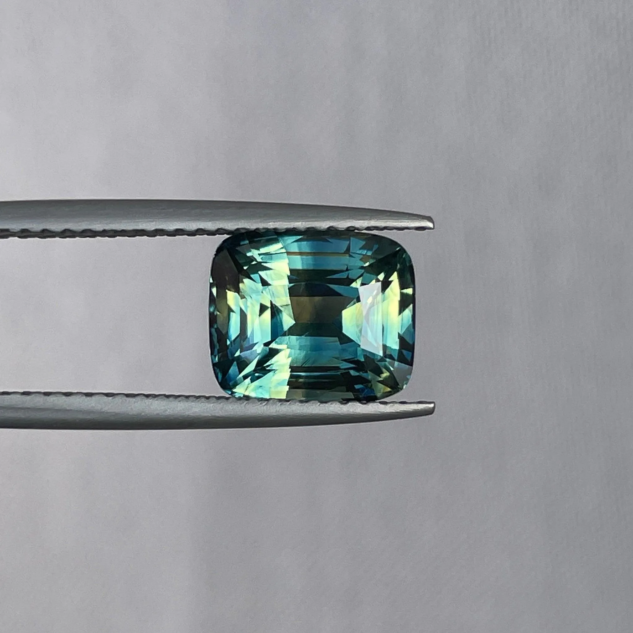 Parti Sapphire l 3.53 Ct l Cushion l 7.50 x 8.90 x 5.50mm l Fine Sapphires For Bespoke Engagement Ring l Madagascar Origin