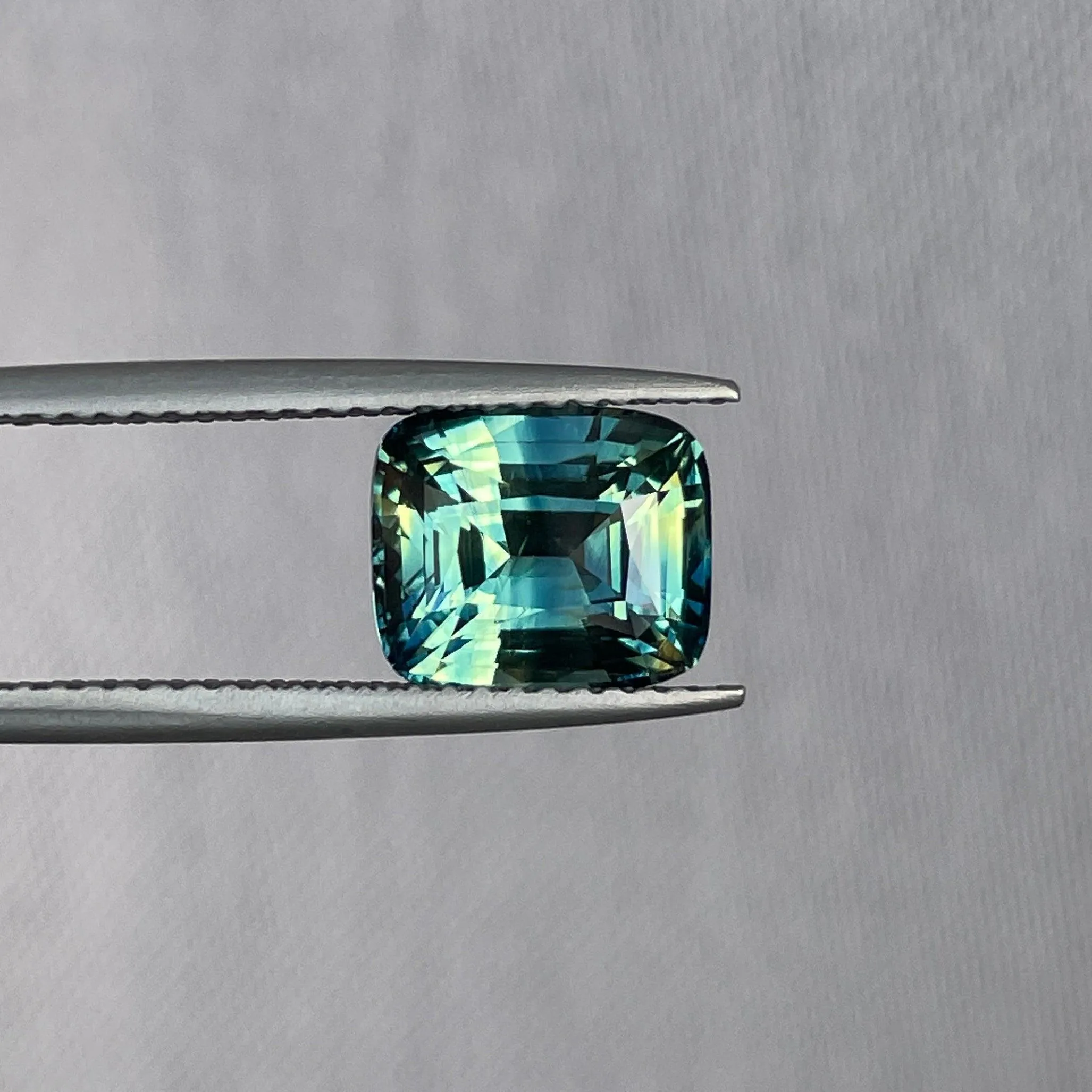 Parti Sapphire l 3.53 Ct l Cushion l 7.50 x 8.90 x 5.50mm l Fine Sapphires For Bespoke Engagement Ring l Madagascar Origin