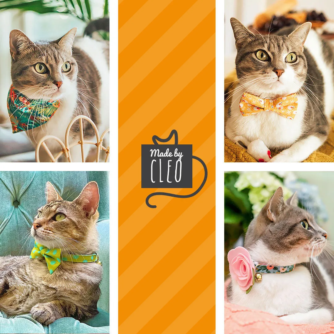 Pet Bow Tie - "Carousel" - Rainbow Striped Cat Bow Tie / Summer, LGBTQ  Pride, Birthday / For Cats   Small Dogs (One Size)