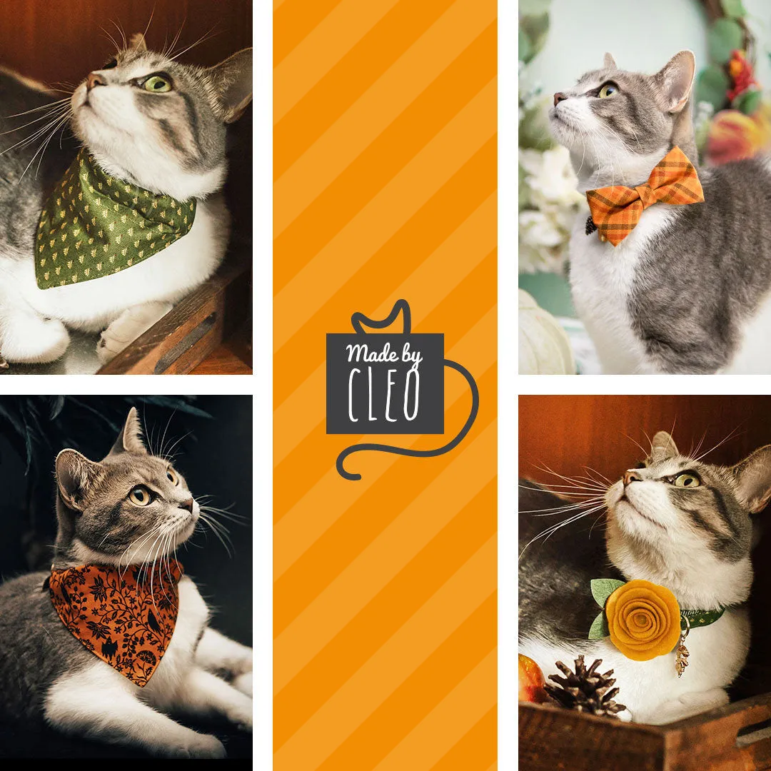Pet Bow Tie - "Velvet - Peach Coral Pink" - Light Coral Pink Velvet Bow Tie for Cat / For Cats   Small Dogs (One Size)