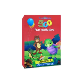 Purple Turtle 500 Fun Activity- Coloring and Activity Book