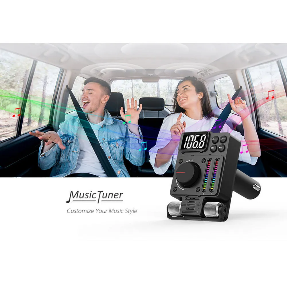 Qc3.0 Car Transmitter Hands-Free Calls Wireless Radio Transmitter