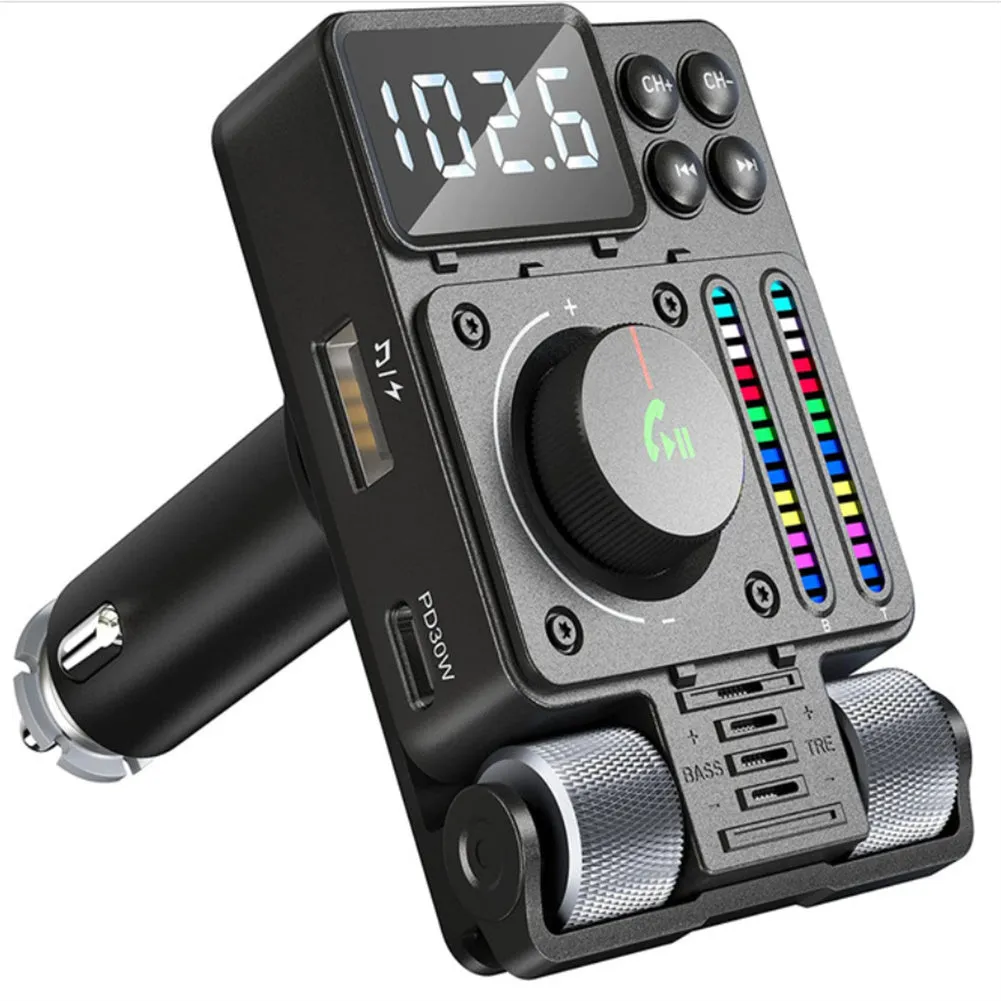Qc3.0 Car Transmitter Hands-Free Calls Wireless Radio Transmitter