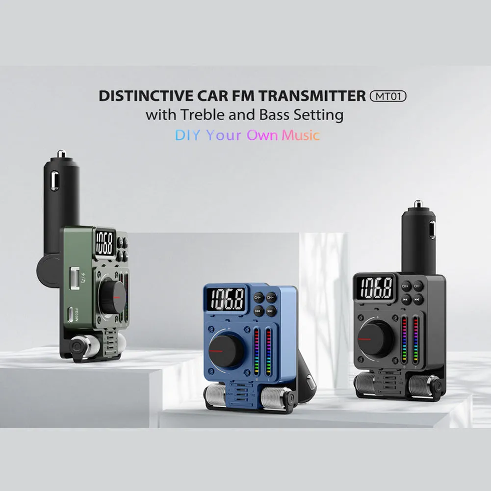 Qc3.0 Car Transmitter Hands-Free Calls Wireless Radio Transmitter