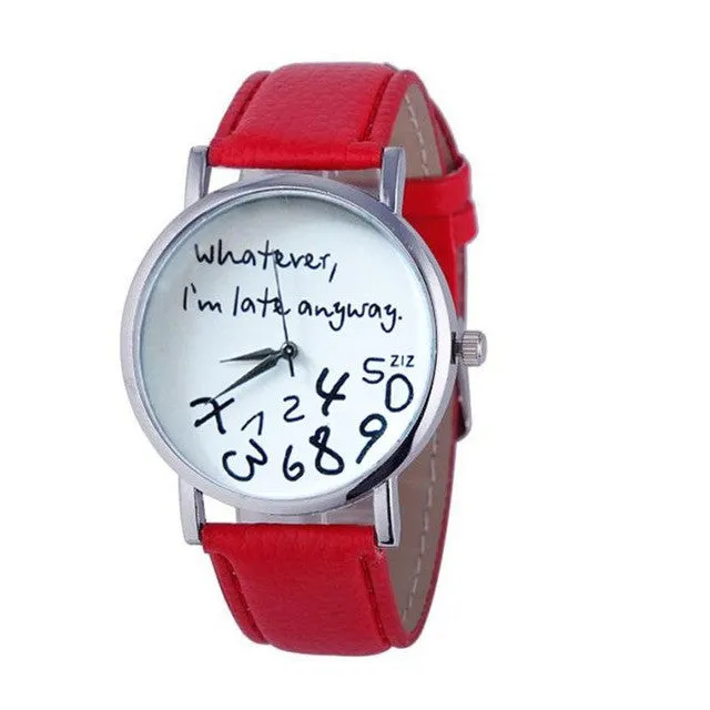 Quartz Leather Wrist Watch For Women